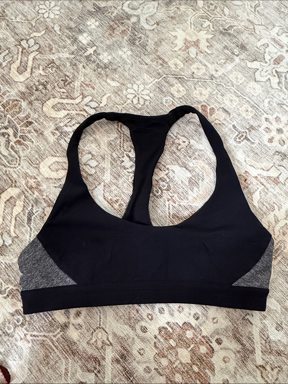 lululemon black racer back sports bra